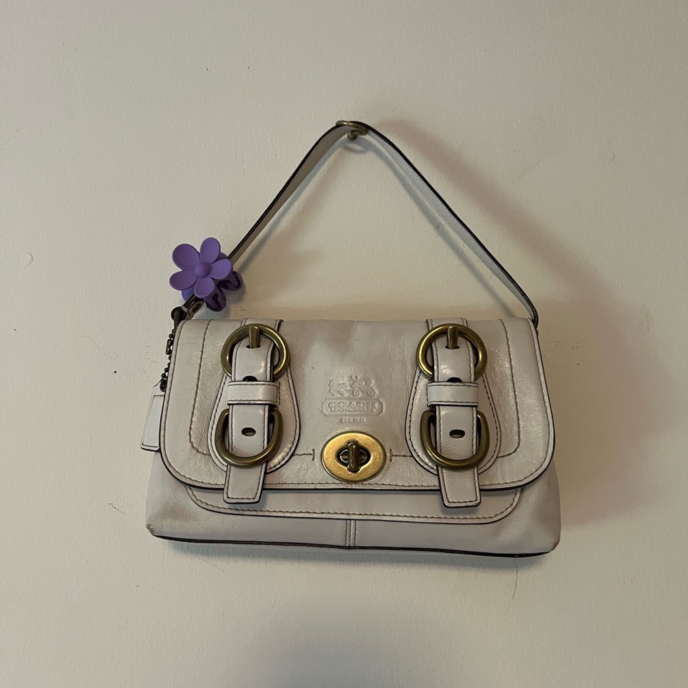 Coach 60th Anniversary White Legacy Garcia Wristlet / Shoulder Bag